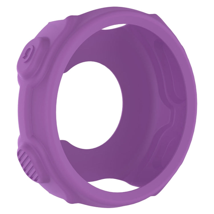 Solid Color Silicone Watch Protective Case for Garmin F235 / F750(Purple) - Screen Protector by ENKAY | Online Shopping UK | buy2fix