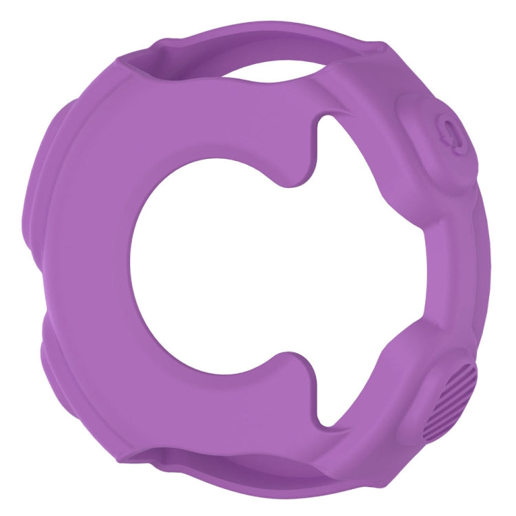 Solid Color Silicone Watch Protective Case for Garmin F235 / F750(Purple) - Screen Protector by ENKAY | Online Shopping UK | buy2fix