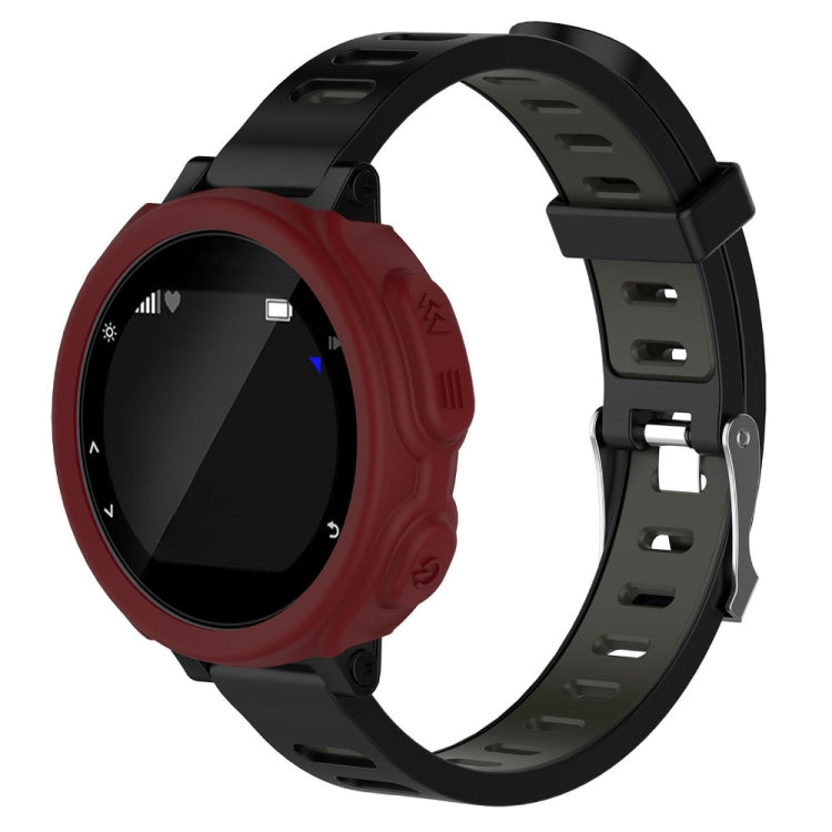 Solid Color Silicone Watch Protective Case for Garmin F235 / F750(Red) - Screen Protector by ENKAY | Online Shopping UK | buy2fix