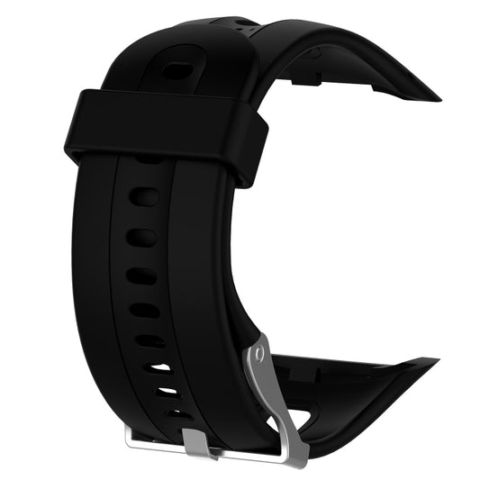 Male Style Silicone Sport Watch Band for Garmin Forerunner 10 / 15(Black) - Watch Bands by buy2fix | Online Shopping UK | buy2fix
