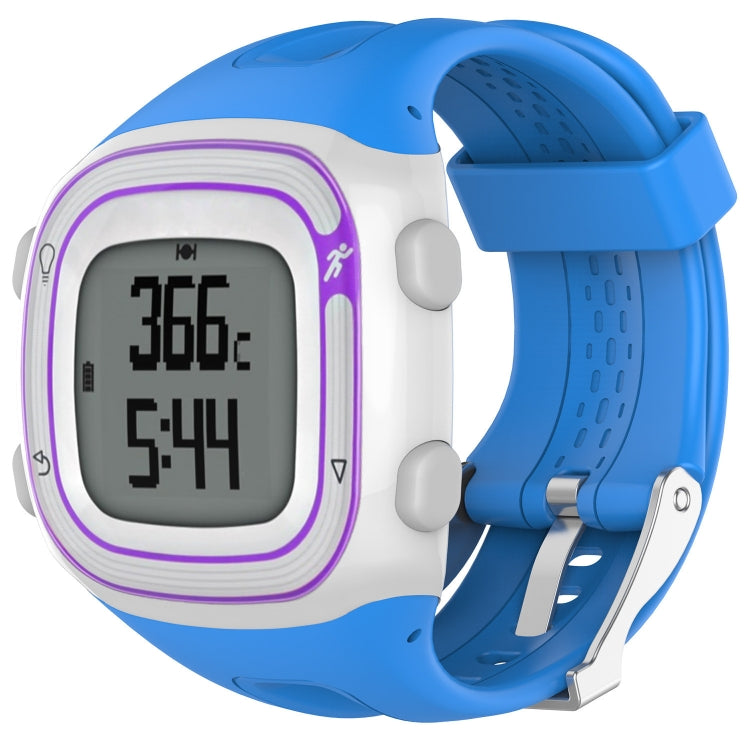 Male Style Silicone Sport Watch Band for Garmin Forerunner 10 / 15(Dark Blue) - Watch Bands by buy2fix | Online Shopping UK | buy2fix
