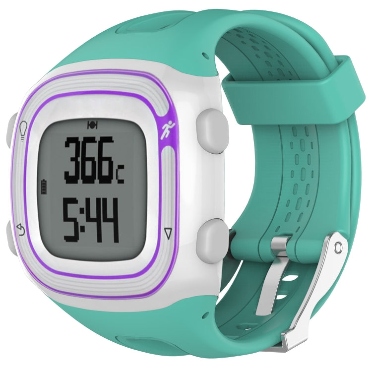 Male Style Silicone Sport Watch Band for Garmin Forerunner 10 / 15(Mint Green) - Watch Bands by buy2fix | Online Shopping UK | buy2fix