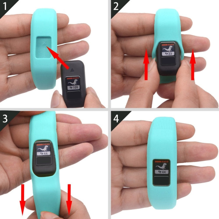 Silicone Sport Watch Band for Garmin Vivofit JR, Size: Small(Black) - Watch Bands by buy2fix | Online Shopping UK | buy2fix