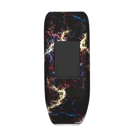 Yellow Lightning Pattern Silicone Sport Watch Band for Garmin Vivofit JR, Size: Large(Yellow) by buy2fix