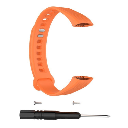 Silicone Watch Band for Huawei Honor Band 3(Orange) by buy2fix