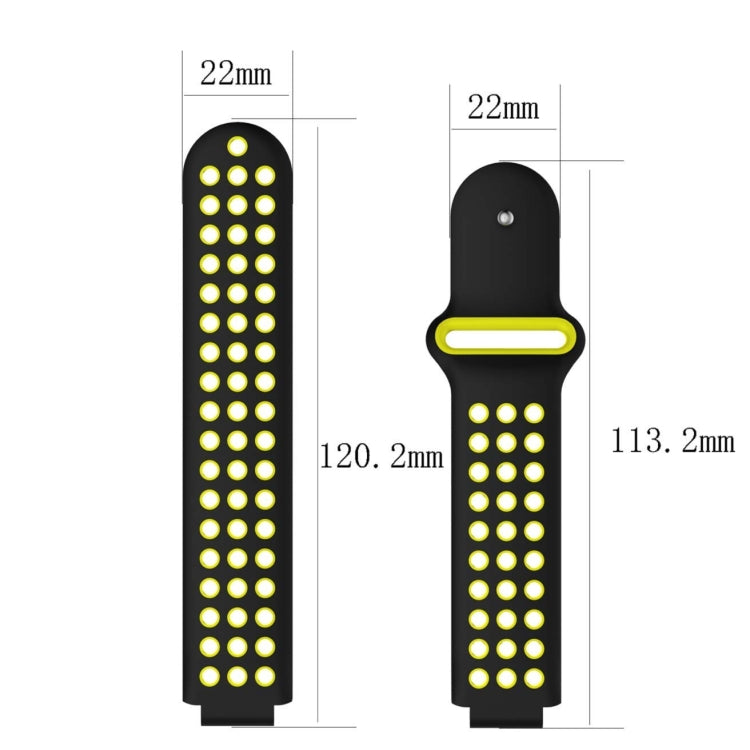Double Colour Silicone Sport Watch Band for Garmin Forerunner 220 / Approach S5 / S20(Grey White) - Watch Bands by buy2fix | Online Shopping UK | buy2fix