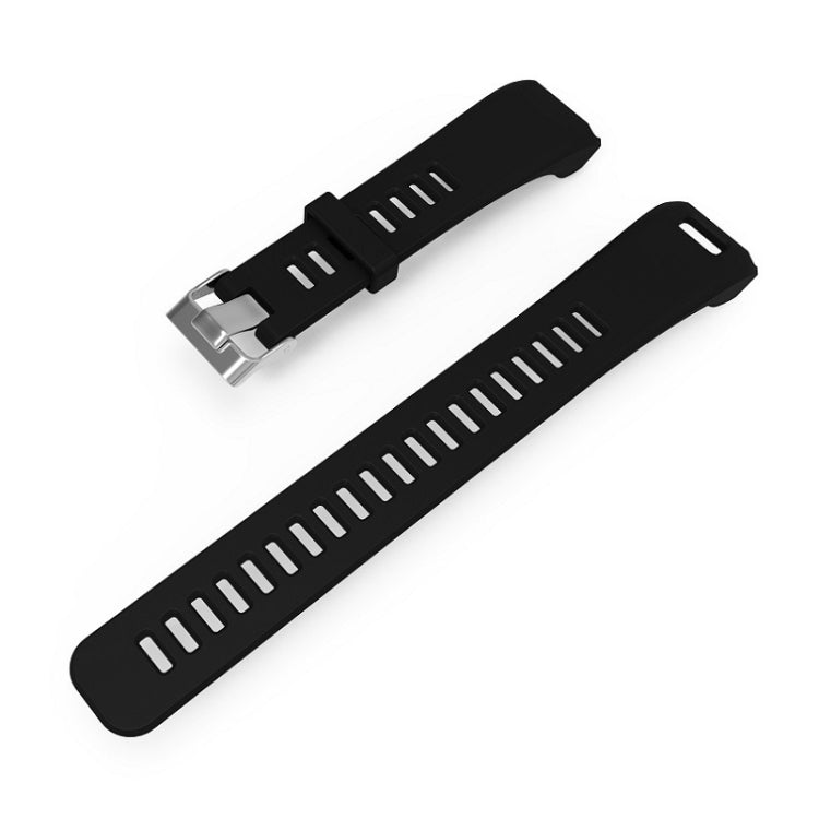 Silicone Sport Watch Band for Garmin Vivosmart HR(Black) - Watch Bands by buy2fix | Online Shopping UK | buy2fix