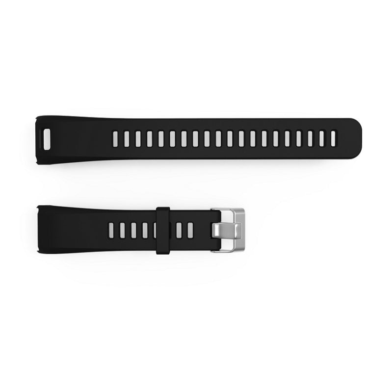 Silicone Sport Watch Band for Garmin Vivosmart HR(Black) - Watch Bands by buy2fix | Online Shopping UK | buy2fix