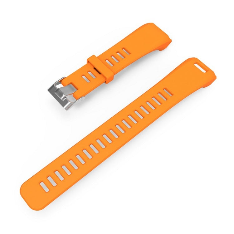 Silicone Sport Watch Band for Garmin Vivosmart HR(Orange) - Watch Bands by buy2fix | Online Shopping UK | buy2fix