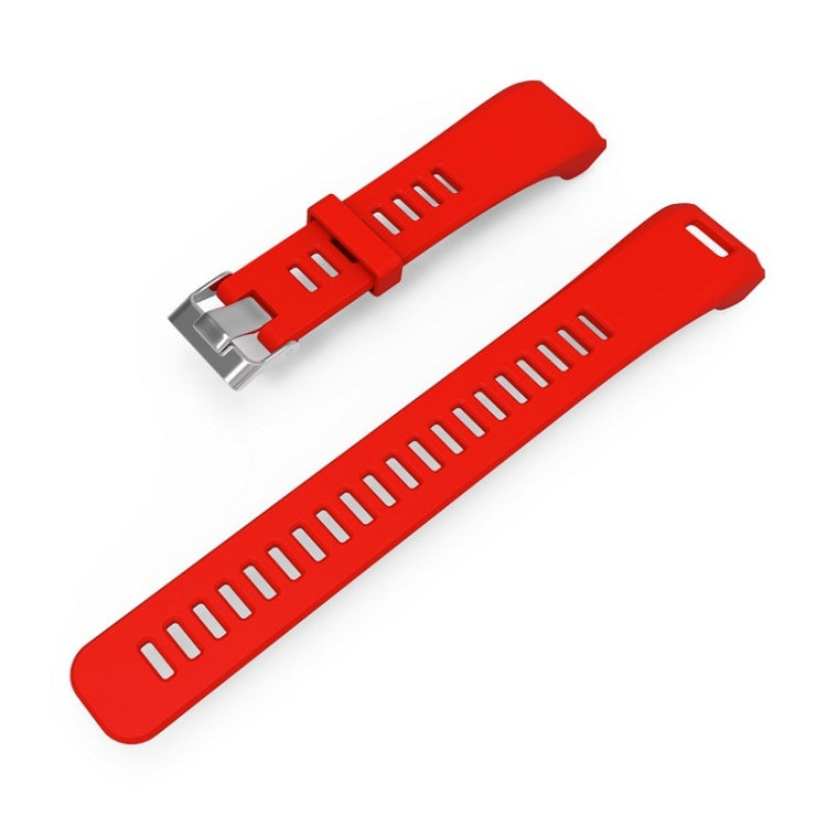 Silicone Sport Watch Band for Garmin Vivosmart HR (Red) - Watch Bands by buy2fix | Online Shopping UK | buy2fix