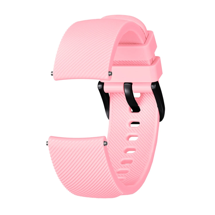 Crazy Horse Texture Silicone Watch Band for Huami Amazfit Bip Lite Version 20mm(Pink) - Watch Bands by buy2fix | Online Shopping UK | buy2fix