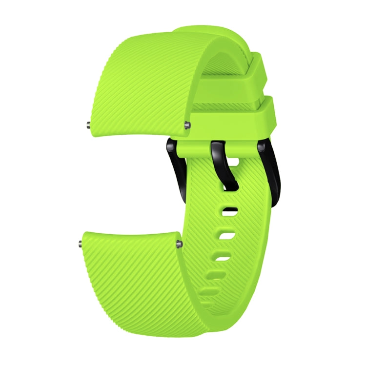 Crazy Horse Texture Silicone Watch Band for Huami Amazfit Bip Lite Version 20mm(Green) - Watch Bands by buy2fix | Online Shopping UK | buy2fix