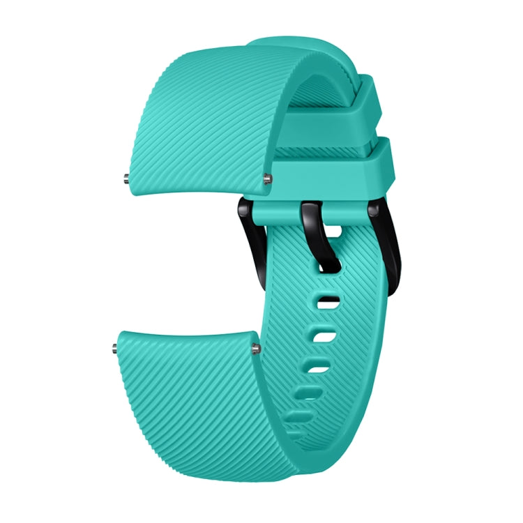 Crazy Horse Texture Silicone Watch Band for Huami Amazfit Bip Lite Version 20mm(Mint Green) - Watch Bands by buy2fix | Online Shopping UK | buy2fix
