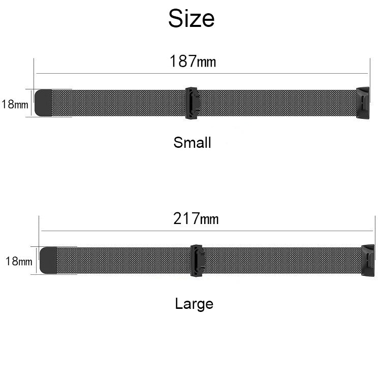 Stainless Steel Magnet Watch Band for FITBIT Charge 3, Size:Small, 187x18mm(Dark Purple) - Watch Bands by buy2fix | Online Shopping UK | buy2fix