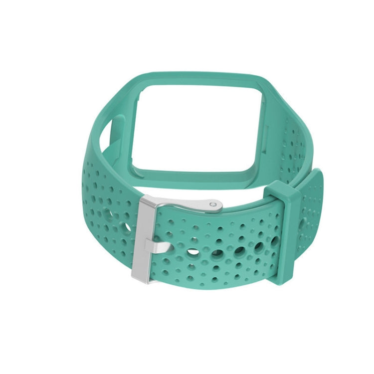 Silicone Sport Watch Band for TomTom 1 Series Runner / Cardio(Mint Green) - Watch Bands by buy2fix | Online Shopping UK | buy2fix