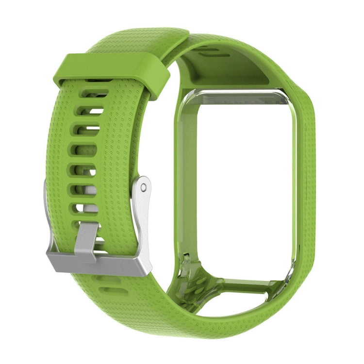 Silicone Sport Watch Band for Tomtom Runner 2/3 Series (Green) - Watch Bands by buy2fix | Online Shopping UK | buy2fix