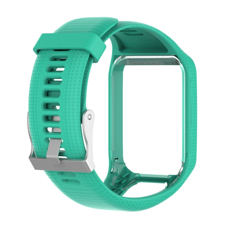 Silicone Sport Watch Band for Tomtom Runner 2/3 Series (Mint Green) - Watch Bands by buy2fix | Online Shopping UK | buy2fix