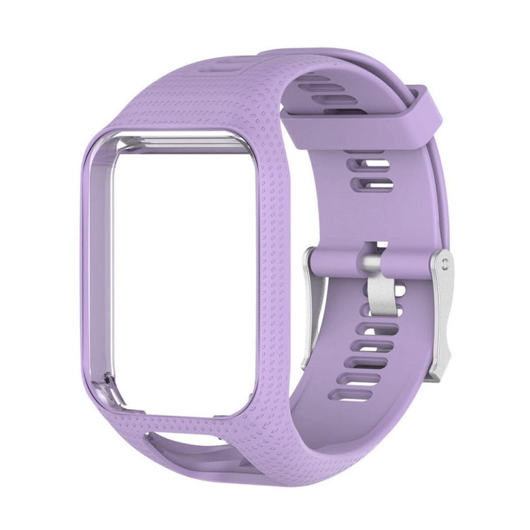 Silicone Sport Watch Band for Tomtom Runner 2/3 Series (Purple) - Watch Bands by buy2fix | Online Shopping UK | buy2fix