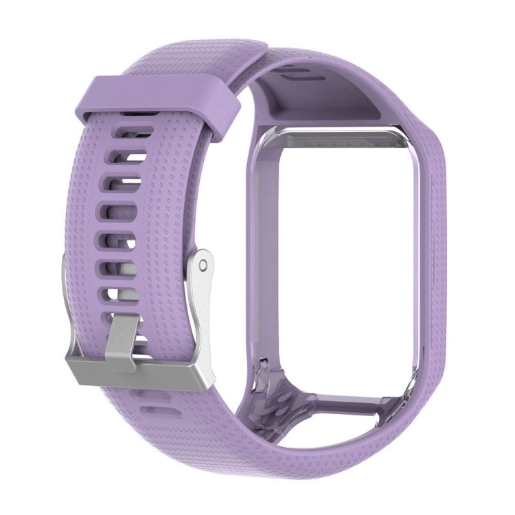 Silicone Sport Watch Band for Tomtom Runner 2/3 Series (Purple) - Watch Bands by buy2fix | Online Shopping UK | buy2fix