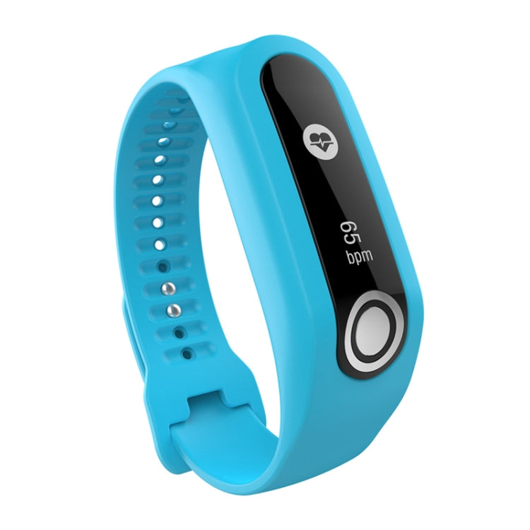 Silicone Sport Watch Band for TomTom Touch(Blue) - Watch Bands by buy2fix | Online Shopping UK | buy2fix
