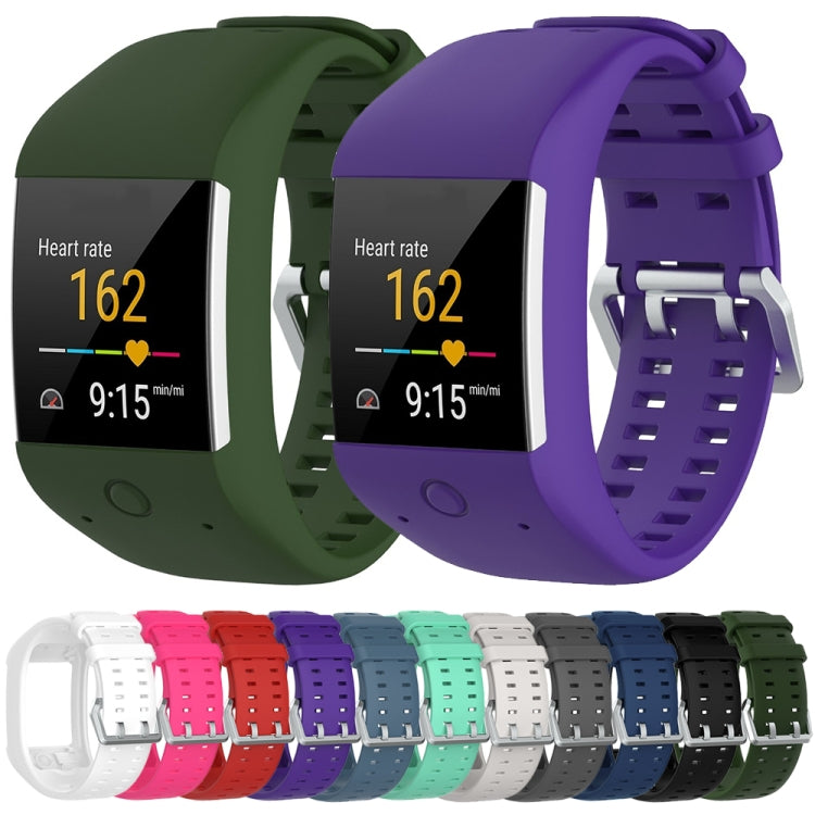 Silicone Sport Watch Band for POLAR M600(Navy Blue) - by buy2fix | Online Shopping UK | buy2fix