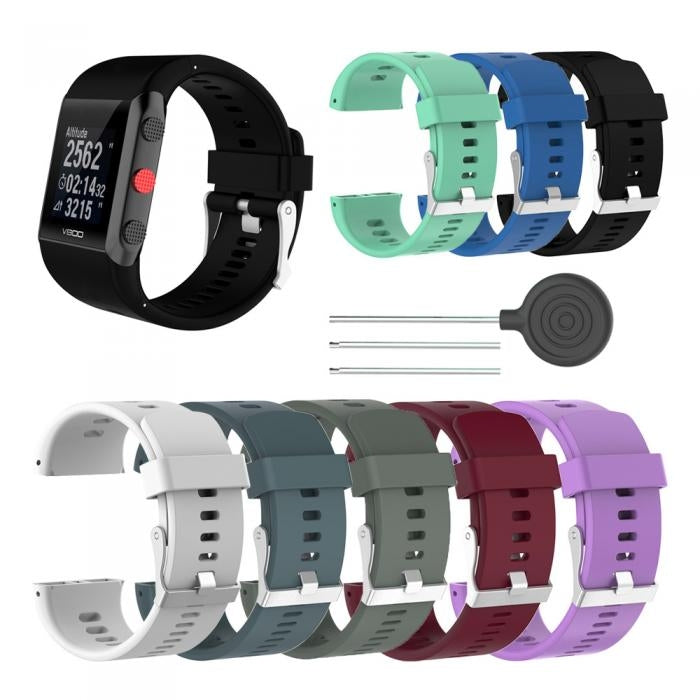 Silicone Sport Watch Band for POLAR V800(White) by buy2fix