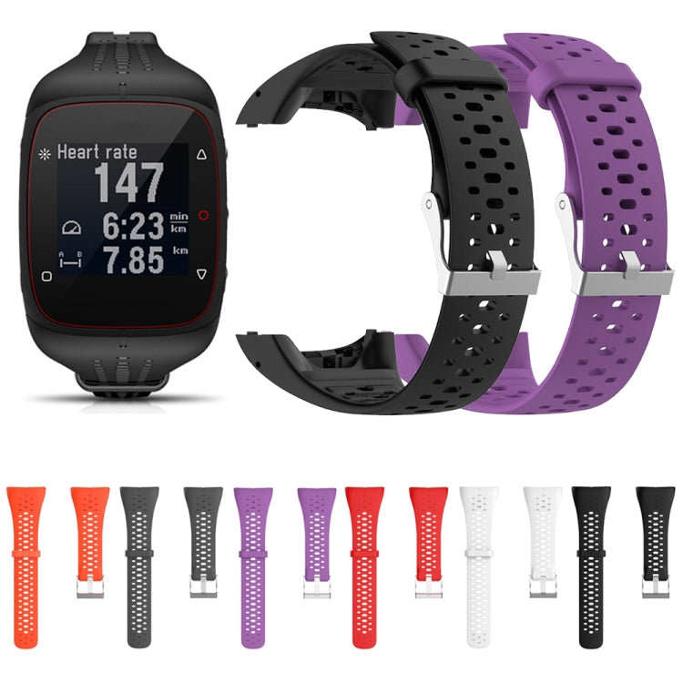 Silicone Sport Watch Band for POLAR M400 / M430(Purple) - by buy2fix | Online Shopping UK | buy2fix