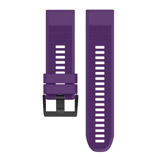 Quick Removable Silicone Watch Band for Fenix 5 22mm(Purple) by buy2fix