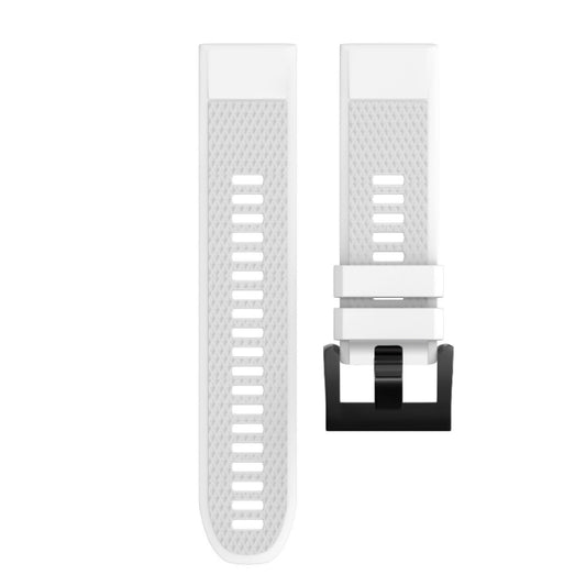 Quick Removable Silicone Watch Band for Fenix 5 22mm(White) by buy2fix