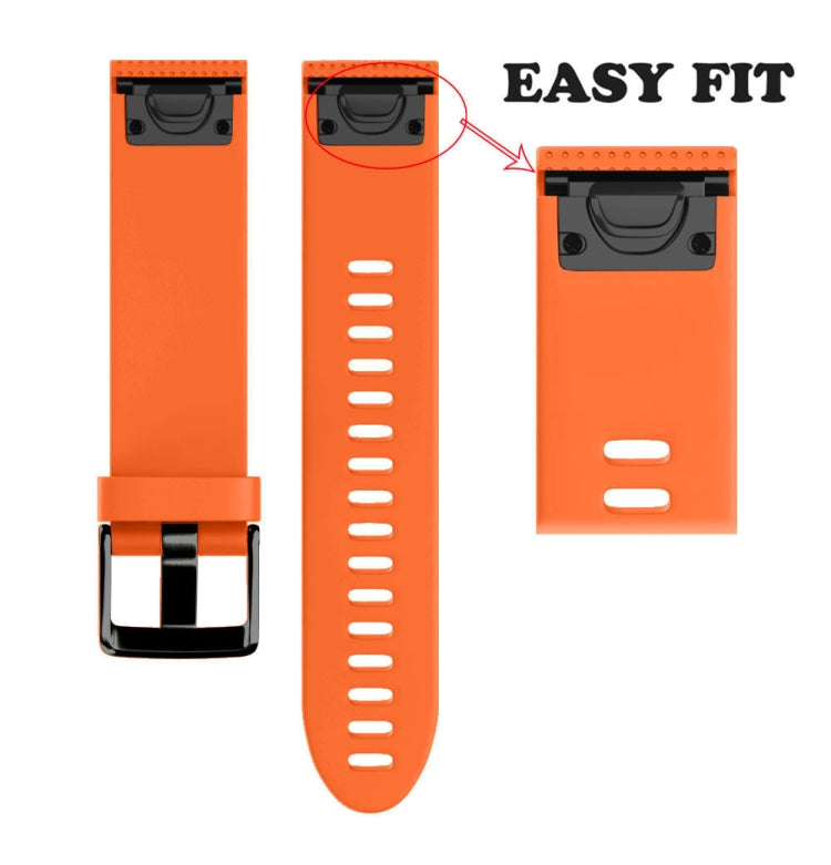 Fenix 5S Quick Removable Silicone Watch Band 20mm(Orange) - Watch Bands by buy2fix | Online Shopping UK | buy2fix