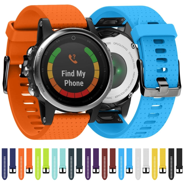 Quick Removable Silicone Watch Band for Fenix 5S 20mm(Purple) by buy2fix