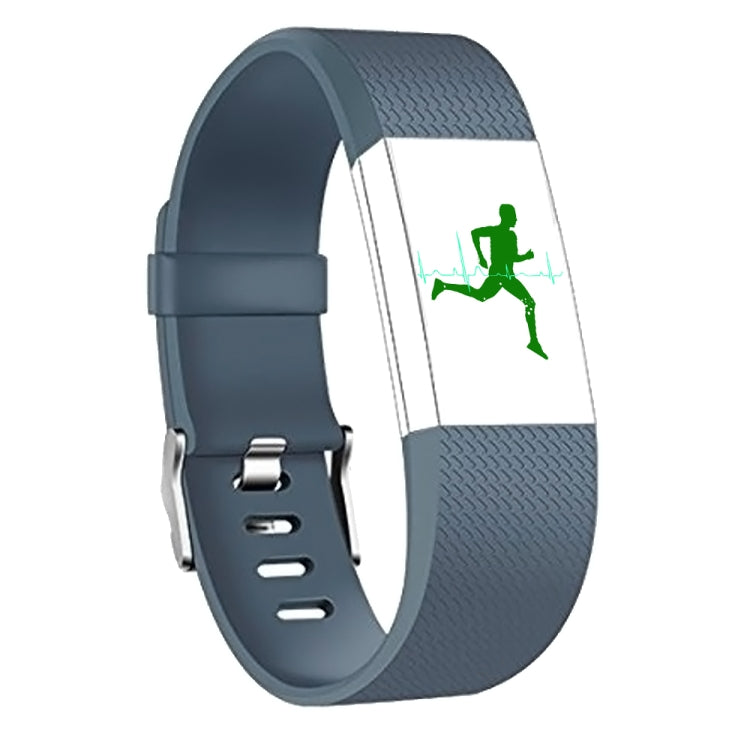Square Pattern Adjustable Sport Watch Band for FITBIT Charge 2, Size: L, 12.5x8.5cm(Navy Blue) - Watch Bands by buy2fix | Online Shopping UK | buy2fix