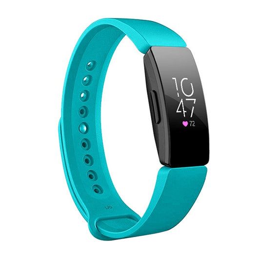 Smart Watch Snap Fastener Watch Band for Fitbit Inspire HR(Green) by buy2fix