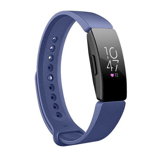 Smart Watch Snap Fastener Watch Band for Fitbit Inspire HR(Blue) by buy2fix