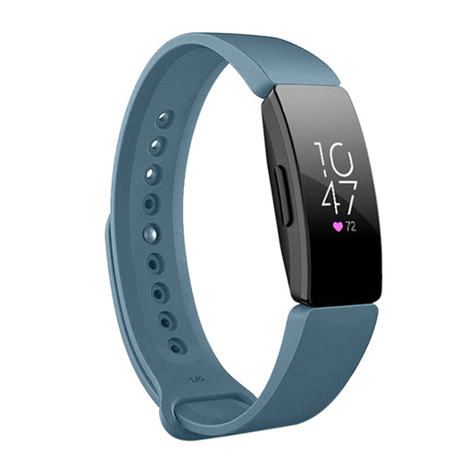 Smart Watch Snap Fastener Watch Band for Fitbit Inspire HR(Cyan) by buy2fix