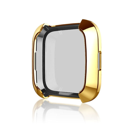 Smart Watch Soft TPU Protective Case for Fitbit Versa(Gold) by buy2fix