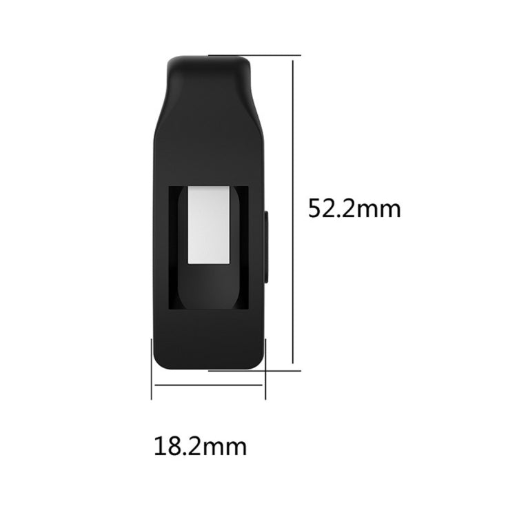Smart Watch Silicone Clip Button Protective Case for Fitbit Inspire / Inspire HR / Ace 2(Pink) - Watch Cases by buy2fix | Online Shopping UK | buy2fix
