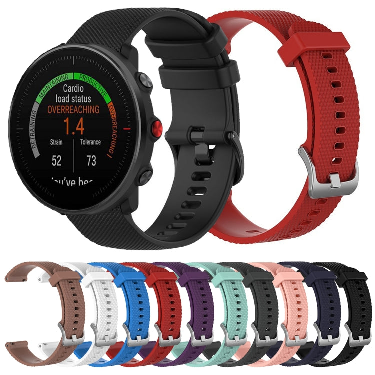 Smart Watch Silicone Watch Band for POLAR Vantage M 22cm(White) - by buy2fix | Online Shopping UK | buy2fix