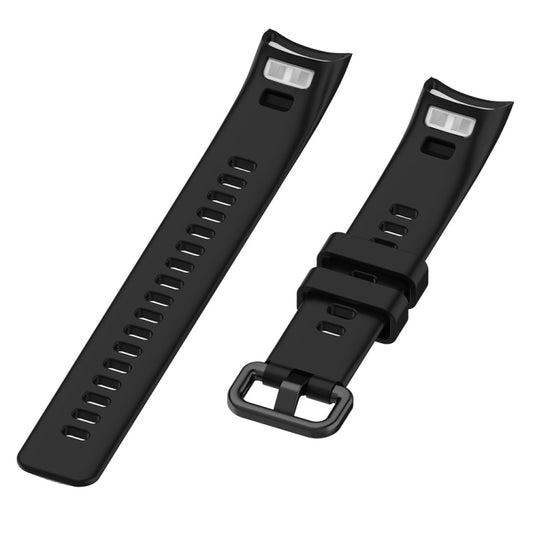 Smart Watch Silicone Watch Band for Huawei Honor Band 4 / Band 5(Black) by buy2fix