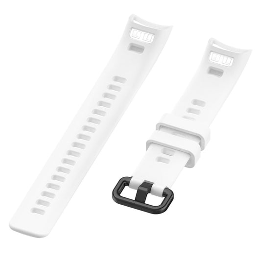 Smart Watch Silicone Watch Band for Huawei Honor Band 4 / Band 5(White) by buy2fix