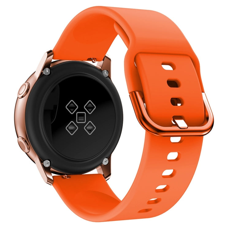 Smart Watch Electroplated Buckle Watch Band for Galaxy Watch Active(Orange) - Watch Bands by buy2fix | Online Shopping UK | buy2fix
