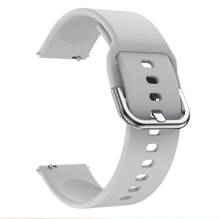Smart Watch Electroplated Buckle Watch Band for Galaxy Watch Active(Grey) - Watch Bands by buy2fix | Online Shopping UK | buy2fix