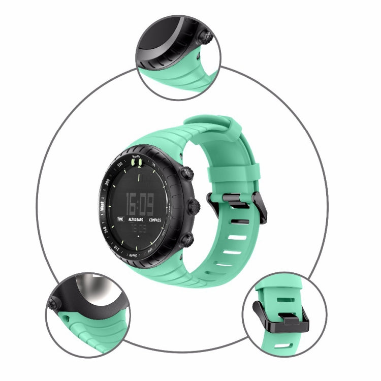 Smart Watch Silicone Watch Band for Suunto Core(Mint Green) - by buy2fix | Online Shopping UK | buy2fix