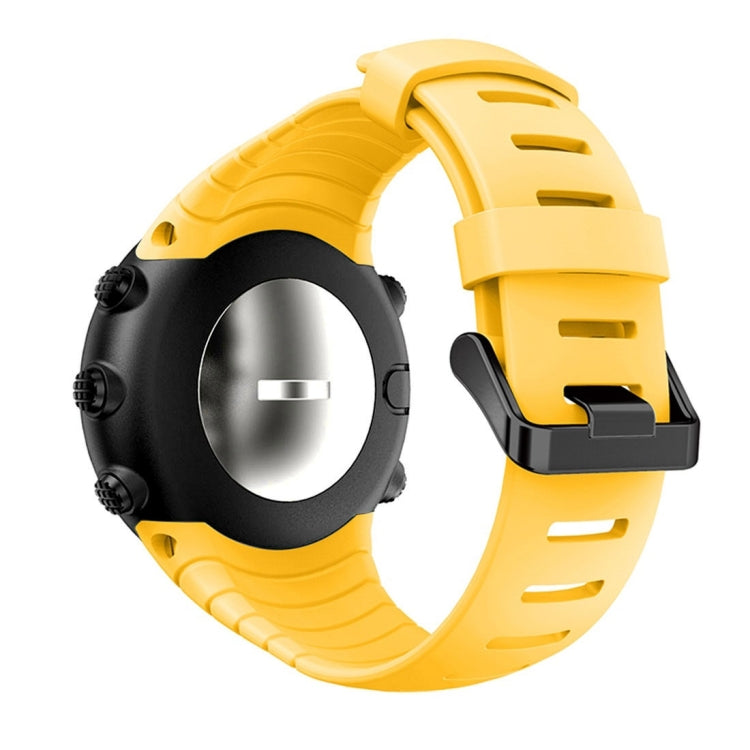 Smart Watch Silicone Watch Band for Suunto Core(Yellow) - by buy2fix | Online Shopping UK | buy2fix