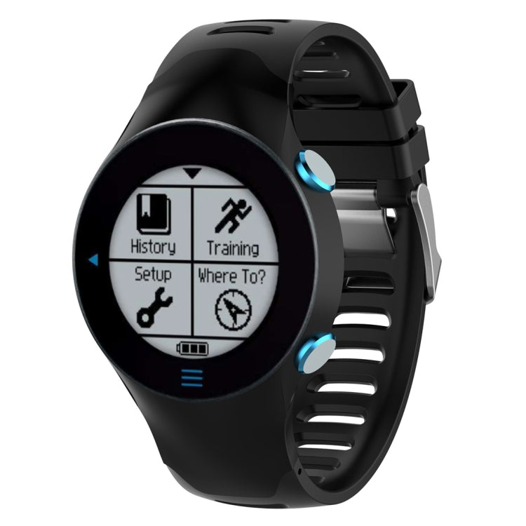 Smart Watch Silicone Watch Band for Garmin Forerunner 610(Black) - Watch Bands by buy2fix | Online Shopping UK | buy2fix