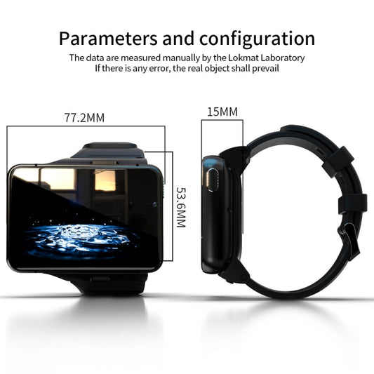 LOKMAT APPLLP Max 4G Call Smart Watch, 2.88 inch MTK6761 Quad Core, 4GB+64GB, Android 9.0, GPS, Heart Rate (Black) - Smart Watches by Lokmat | Online Shopping UK | buy2fix