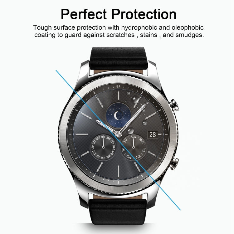 2 PCS ENKAY Hat-Prince for Samsung Gear S3 Smart Watch 0.2mm 9H Surface Hardness 2.15D Explosion-proof Tempered Glass Screen Film - Screen Protector by ENKAY | Online Shopping UK | buy2fix