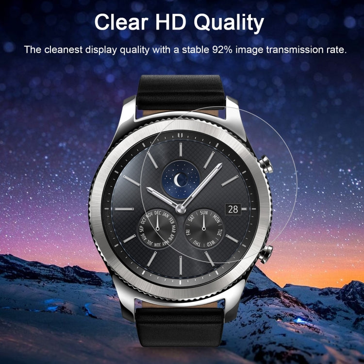 2 PCS ENKAY Hat-Prince for Samsung Gear S3 Smart Watch 0.2mm 9H Surface Hardness 2.15D Explosion-proof Tempered Glass Screen Film - Screen Protector by ENKAY | Online Shopping UK | buy2fix