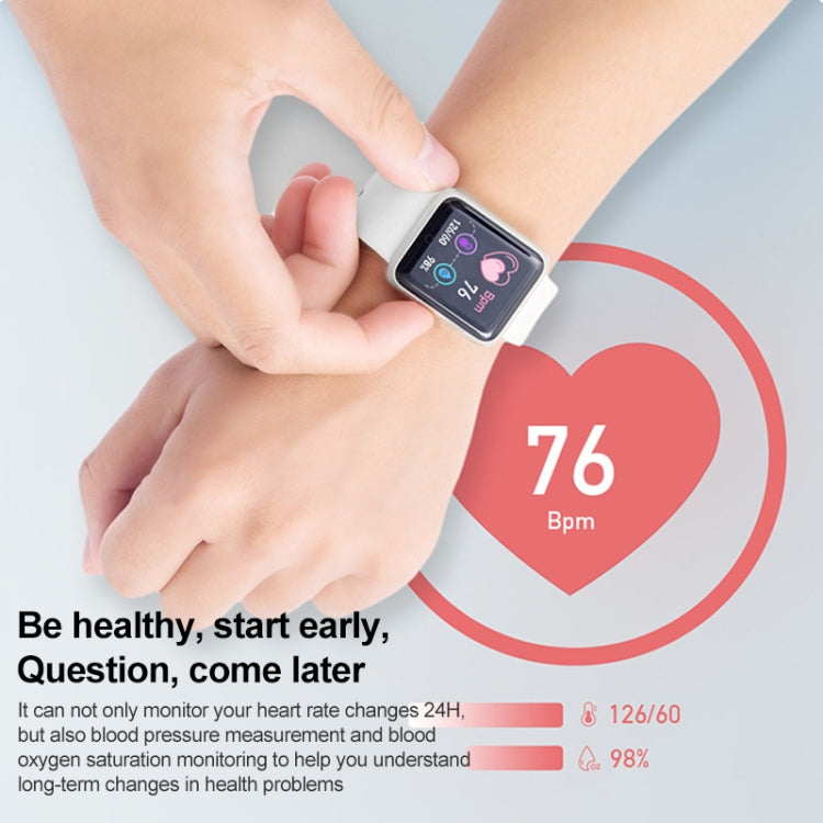 Y68M 1.44 inch Smart Watch, Support Heart Rate Blood Pressure Blood Oxygen Monitoring(Silver Grey) by buy2fix