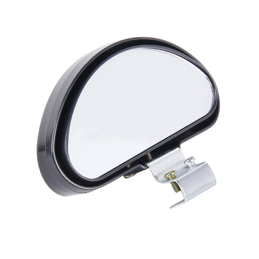 Rear View Blind Spot Mirror Universal Adjustable Wide Angle Auxiliary Mirror(Black) by buy2fix